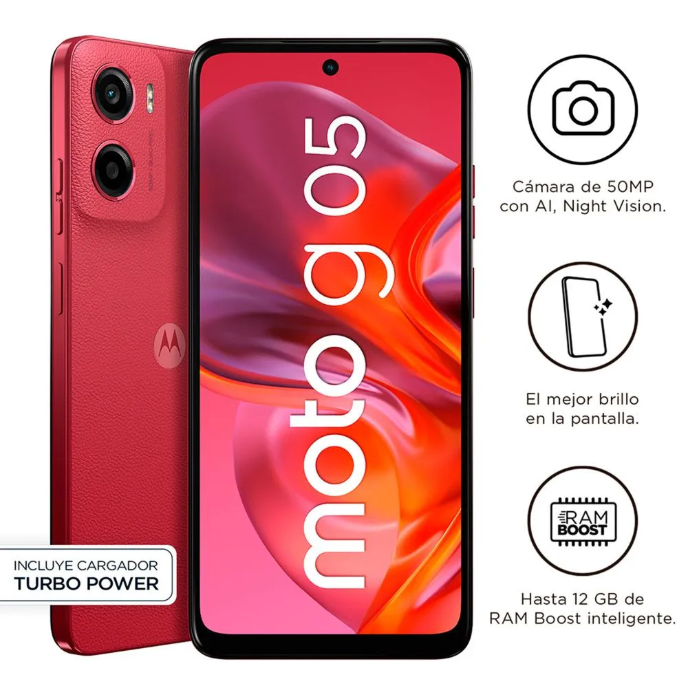 MOTOROLA MOTO G05 4GB RAM 128GB ROM - ROJO