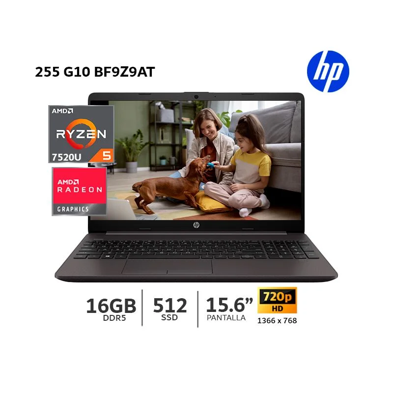 🚀 HP 255 G10: Eficiencia Ryzen 5, Memoria LPDDR5 y Ultra-Portabilidad 💻